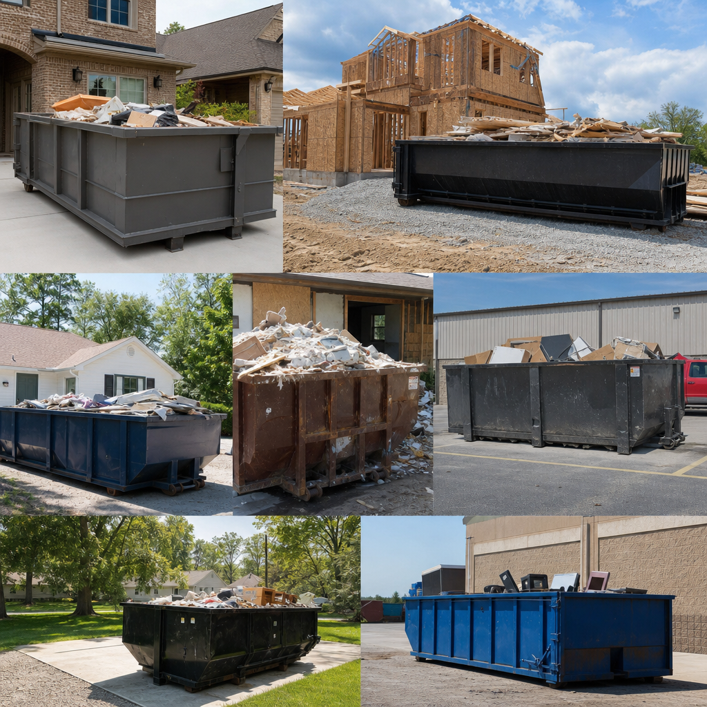 urniture, damaged storage bins, worn carpet, ruined boxes, non-recyclable junk, 