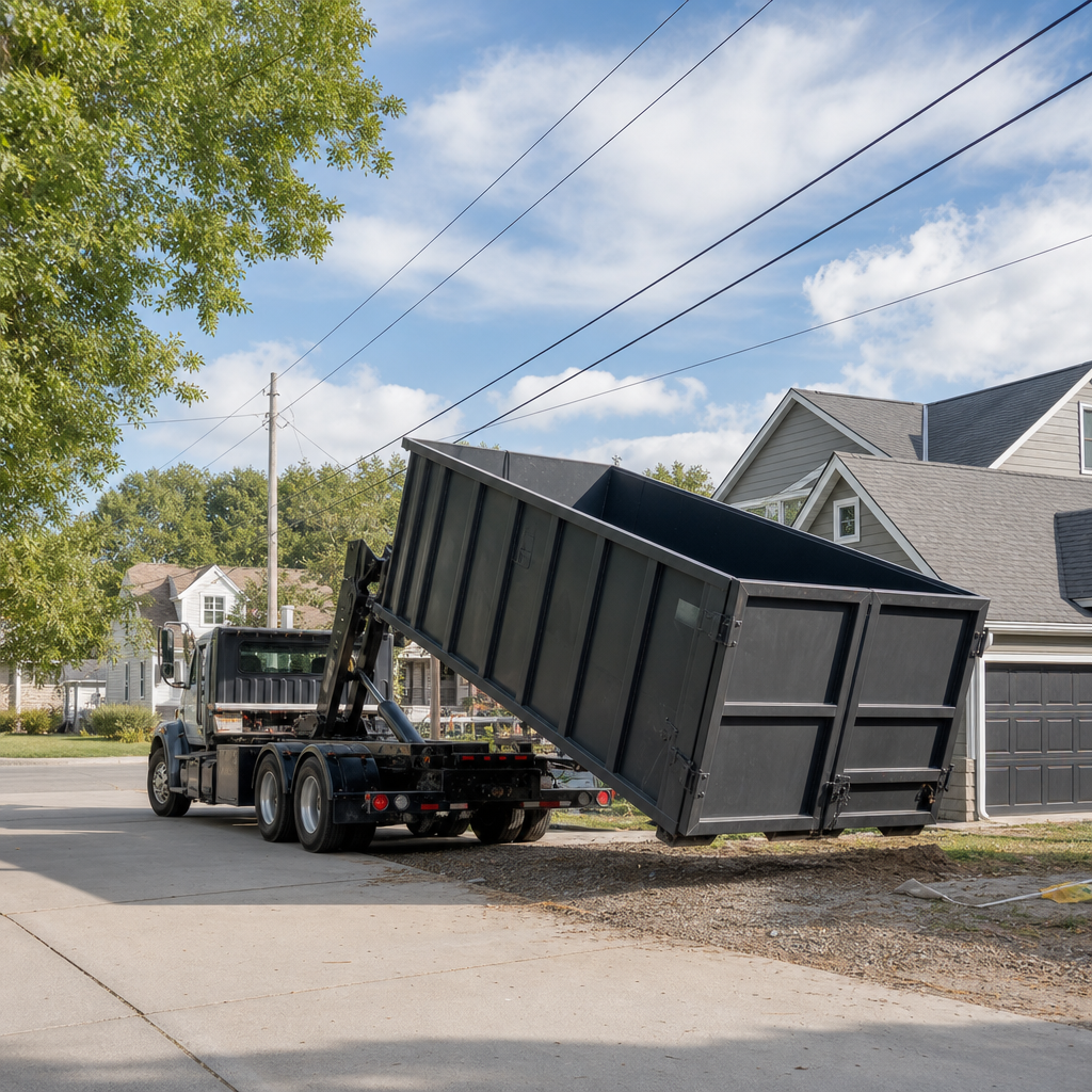 re delivery
    
    
      Check overhead clearance
      Roll-off trucks need 